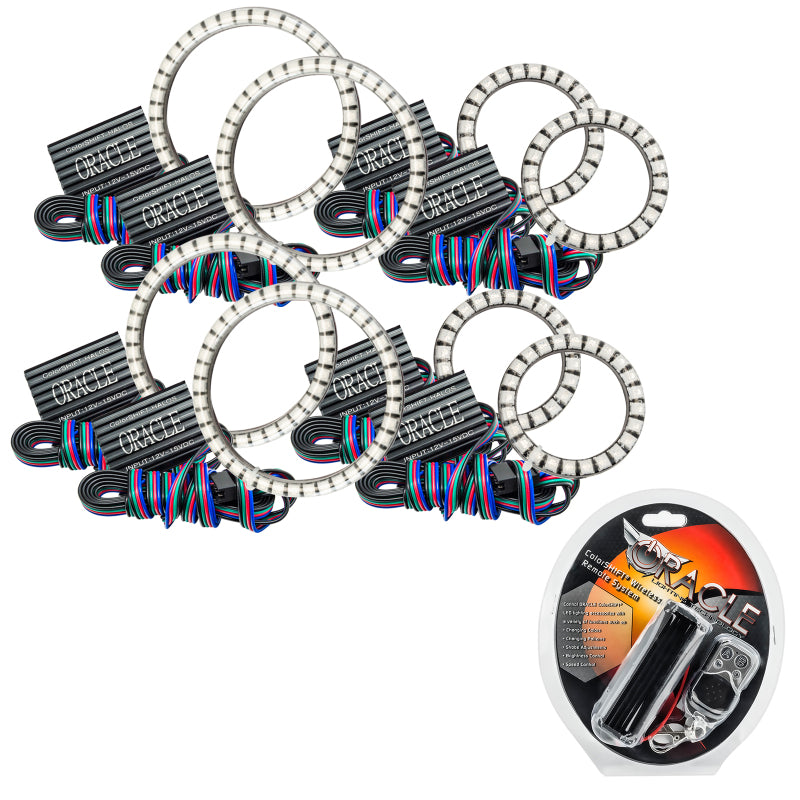 Oracle Vector Jeep Wrangler JK Grille Halo Kit - ColorSHIFT Light Accessories and Wiring ORACLE Lighting