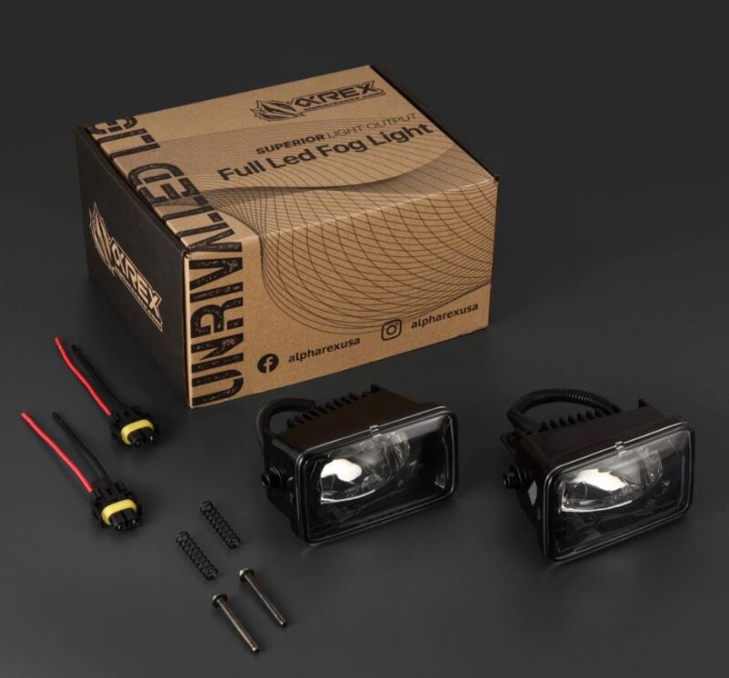 AlphaRex 15-20 Ford F150/17-22 Super Duty DoubleTap Dual Color LED Projector Fog Lights Fog Lights AlphaRex