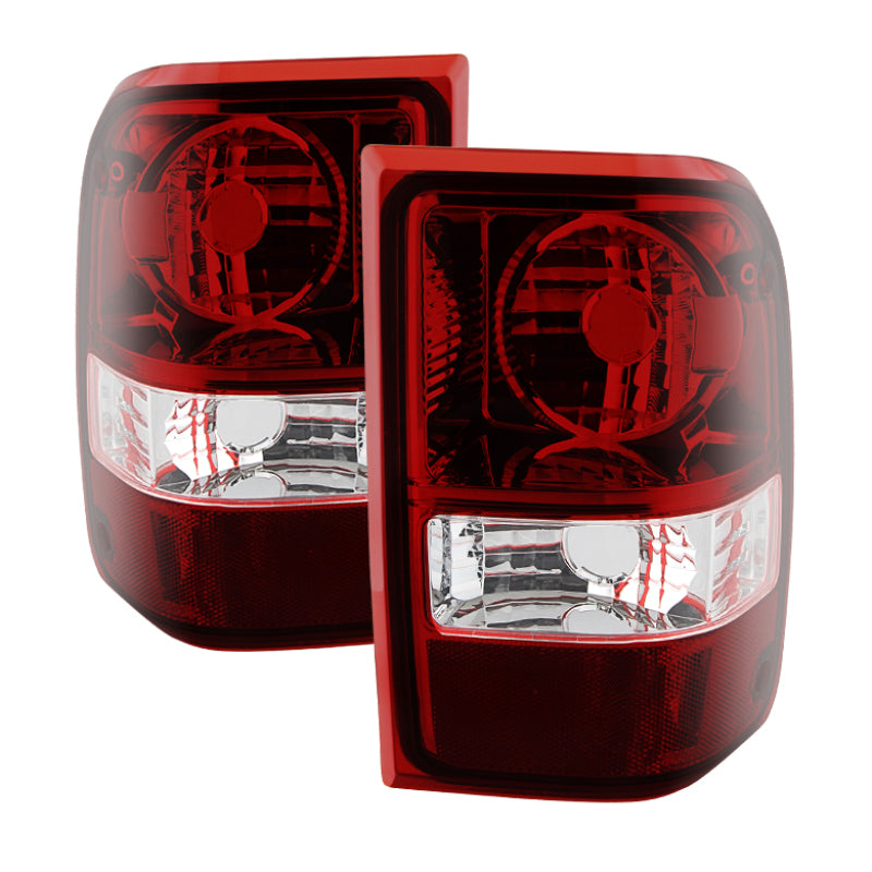 xTune Ford Ranger 01-11 OEM Style Tail Lights -Dark Red ALT-JH-FR06-OE-RSM Tail Lights SPYDER
