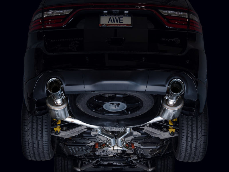 AWE Tuning 18-23 Dodge Durango SRT & Hellcat Touring Edition Exhaust - Chrome Silver Tips Catback AWE Tuning
