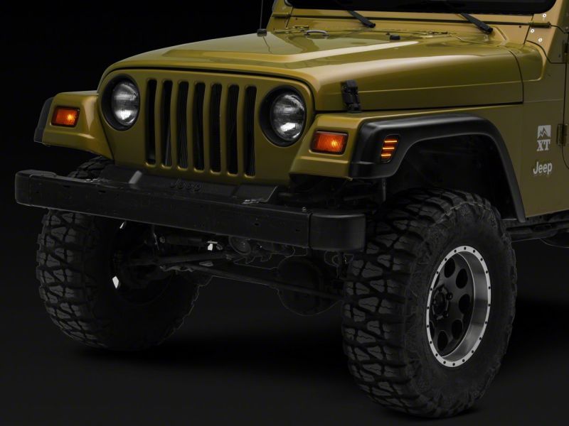 Raxiom 97-06 Jeep Wrangler TJ Axial Series LED Side Marker Lamps- Smoked Sidemarkers & Indicators Raxiom