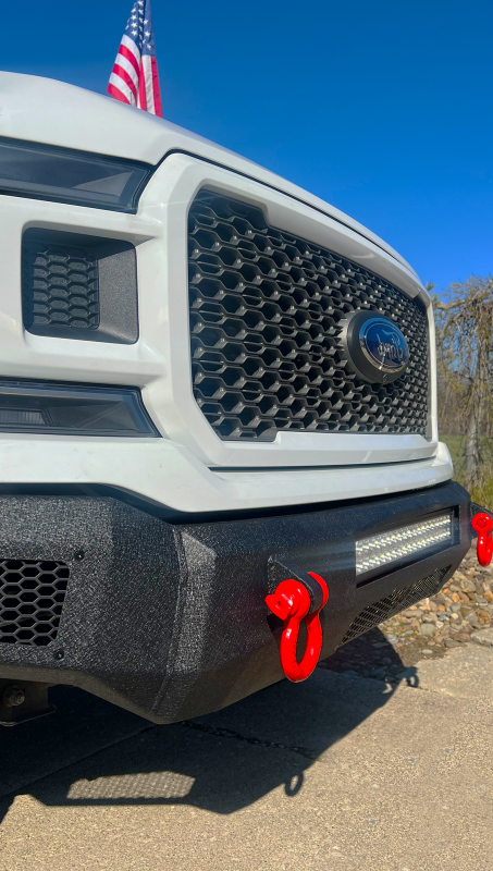 Fishbone Offroad 18-20 Ford F150 Pelican Front Bumper - Black Texture Bumpers - Steel Fishbone Offroad