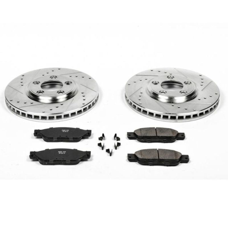 Power Stop 03-04 Jaguar S-Type Front Z23 Evolution Sport Brake Kit Brake Kits - Performance D&S PowerStop