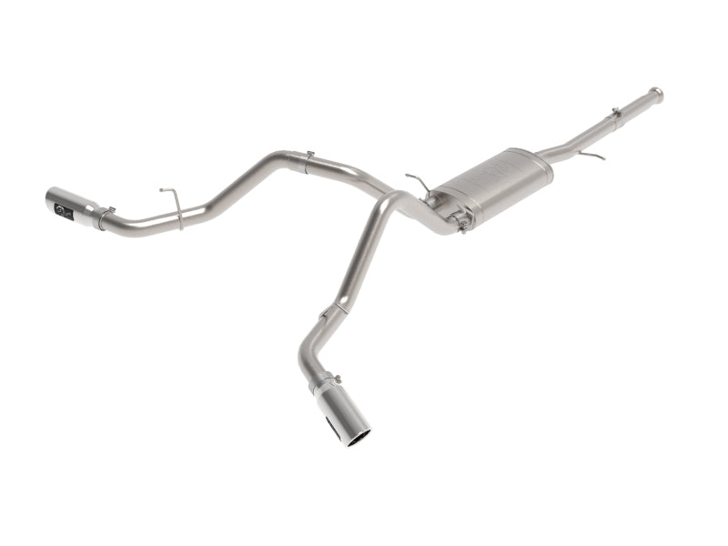 aFe Apollo GT Cat-Back Exhaust GM Trucks 09-18 V6-4.3L/V8-4.8/5.3L-Dual Rear-Side Exit Polish Tips Catback aFe