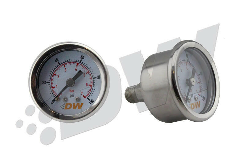 DeatschWerks 0-100 PSI 1/8in NPT Mechanical Fuel Pressure Gauge Gauges DeatschWerks