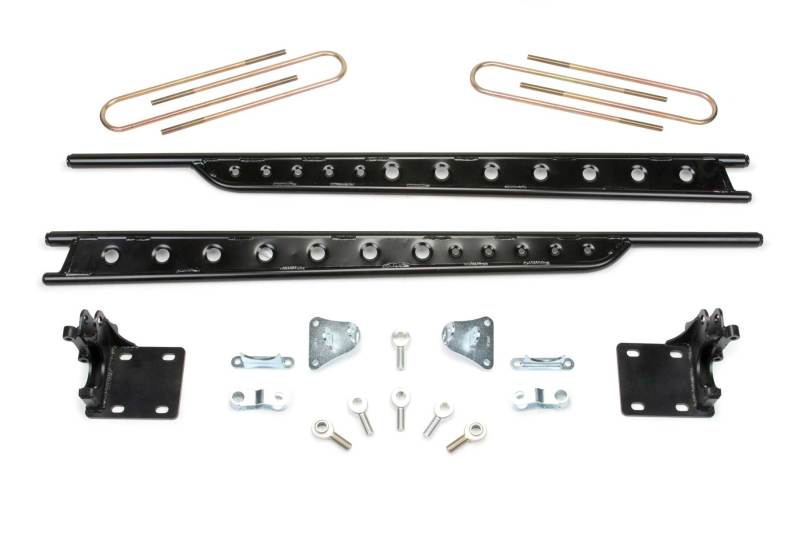 Fabtech 11-16 Ford F250/350 4WD Long Bed Floating Rear Traction Bar System Traction Bars Fabtech