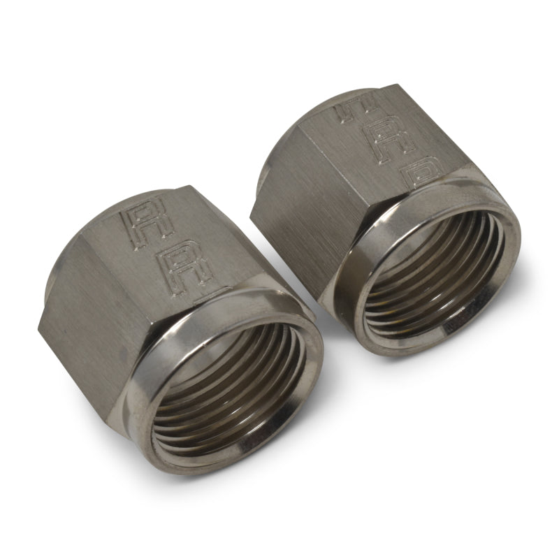Russell Performance -6 AN Tube Nuts 3/8in dia. (Endura) (2 pcs.) Hardware - Singles Russell
