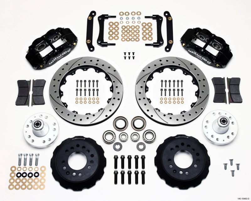 Wilwood Narrow Superlite 6R Front Hub Kit 12.88in Drilled 79-81 Camaro Big Brake Kits Wilwood