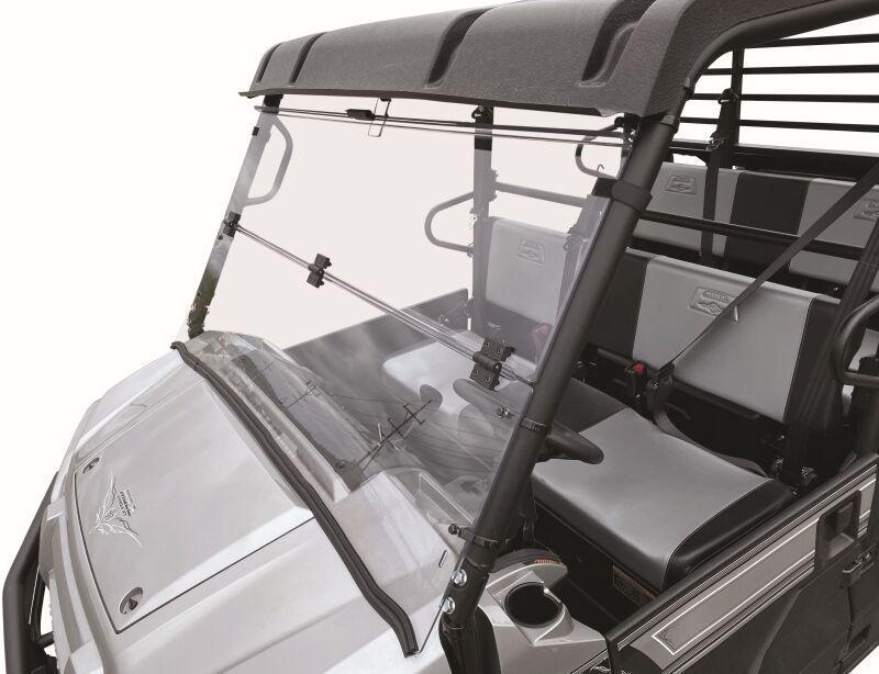 QuadBoss 16-22 Kawasaki KAF820 Mule Pro-DX Windbreak Folding Windshield Windshields QuadBoss
