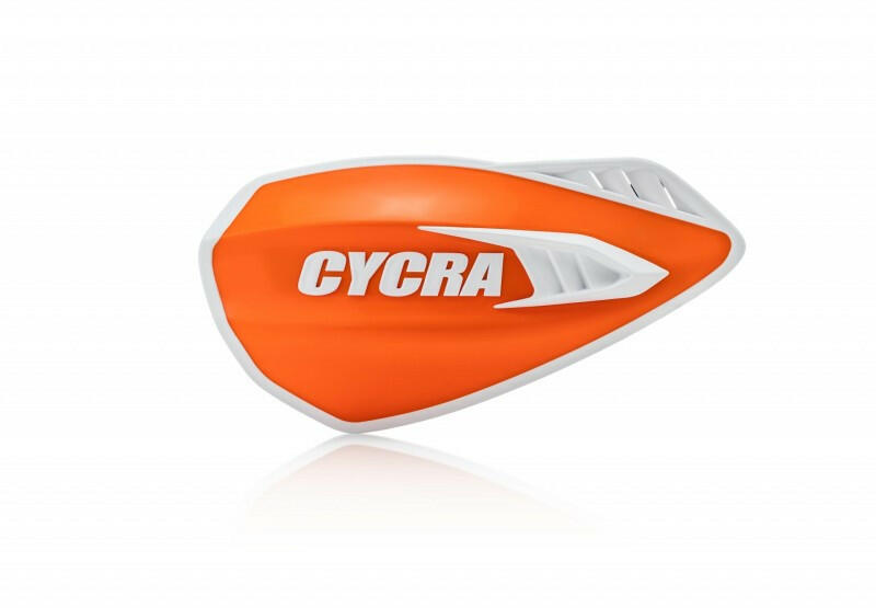 Cycra Cyclone MX - Orange/White Hand Guards Cycra