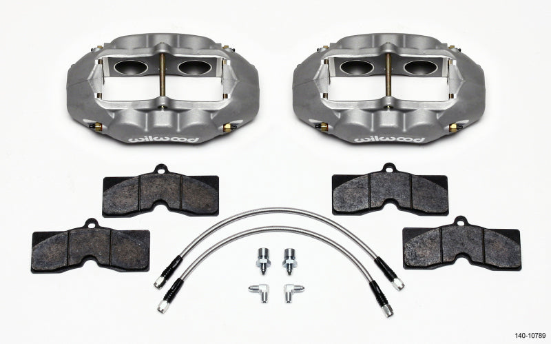 Wilwood D8-4 Front Caliper Kit Clear Corvette C2 / C3 65-82 Big Brake Kits Wilwood