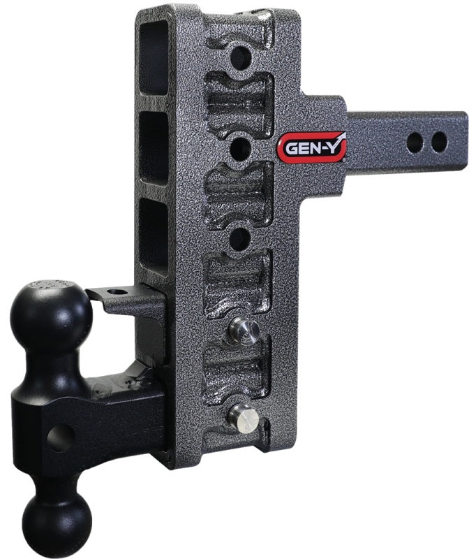 Gen-Y Mega Duty 2in Offset Shank 7.5in Drop 2K TW 10K Hitch w/GH-031 Dual-Ball/GH-032 Pintle Lock Hitch Receivers GEN-Y Hitch