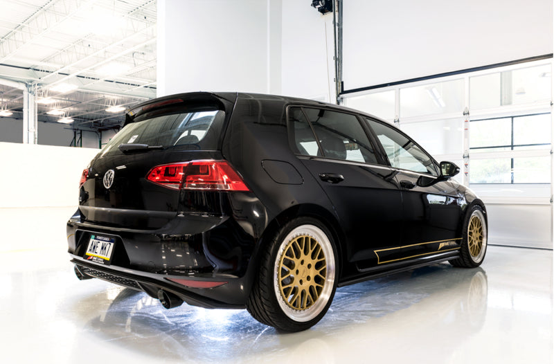 AWE Tuning VW MK7 GTI Touring Edition Exhaust - Diamond Black Tips Catback AWE Tuning
