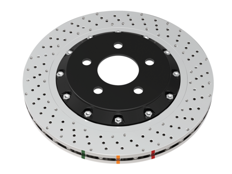 DBA 19+ Chevrolet Camaro ZL1 (w/ M6 Nuts) 5000 Series Cross Drilled & Dimpled Brake Rotor Brake Rotors - 2 Piece DBA