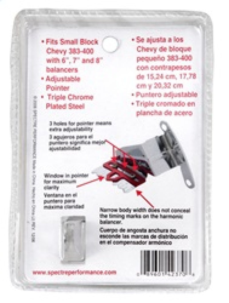 Spectre SB Chevy Timing Tab - Adjustable Engine Hardware Spectre