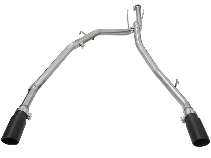 aFe MACHForce XP DPF-Back Exhaust 2.5in SS with Black Tips 2014 Dodge Ram 1500 V6 3.0L EcoDiesel DPF Back aFe