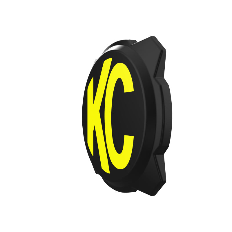 KC HiLiTES 6in. Hard Cover for Gravity Pro6 LED Lights (Single) - Black w/Yellow KC Logo Light Covers and Guards KC HiLiTES