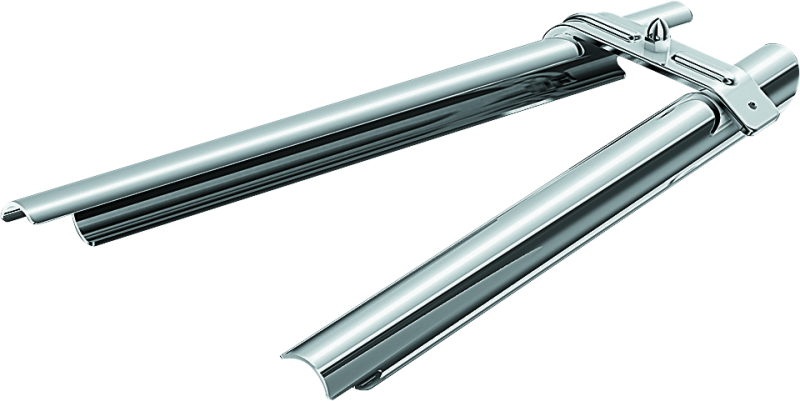 Kuryakyn Downtube Covers 00-06 Softail Chrome Frame Sliders Kuryakyn