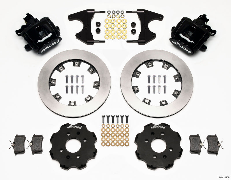 Wilwood Combination Parking Brake Rear Kit 12.19in Civic / Integra Drum 2.46 Hub Offset Brake Calipers - Perf Wilwood