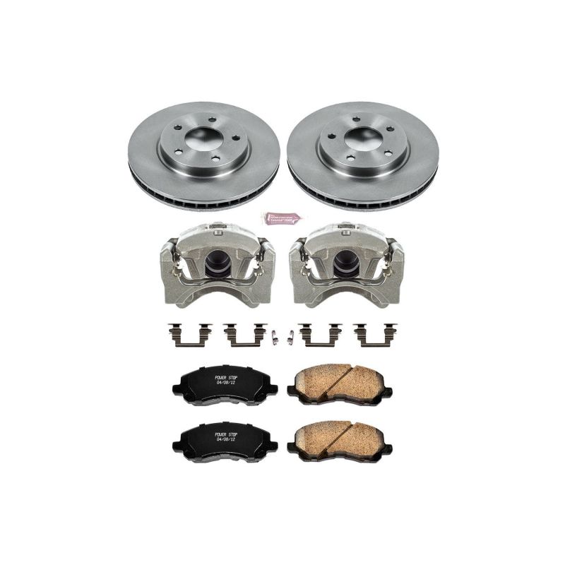 Power Stop 07-12 Dodge Caliber Front Autospecialty Brake Kit w/Calipers Brake Kits - OE PowerStop