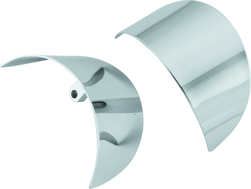 Bikers Choice 86-01 FXRT FLH FLT FLST Chrome Turn Signal Visor Replaces H-D 67737-88T Pr Lights Corner Bikers Choice