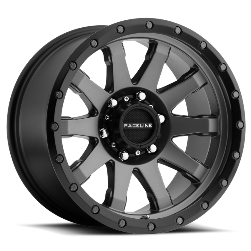 Raceline 934G Clutch 20x10in / 5x127 BP / -19mm Offset / 78.1mm Bore - Gunmetal Wheel Wheels - Cast Raceline