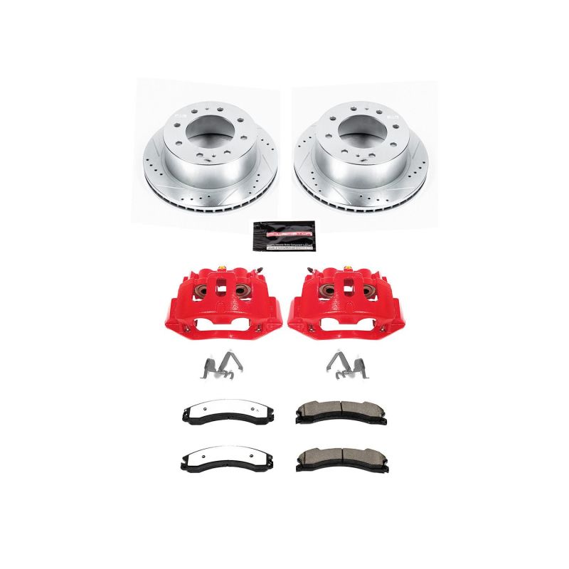Power Stop 15-19 Chevrolet Silverado 2500 HD Rear Z36 Truck & Tow Kit w/Cals Brake Calipers - Perf PowerStop