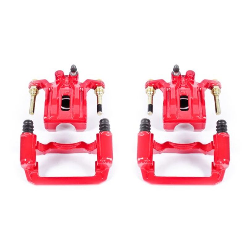 Power Stop 05-18 Nissan Frontier Rear Red Calipers w/Brackets - Pair Brake Calipers - Perf PowerStop