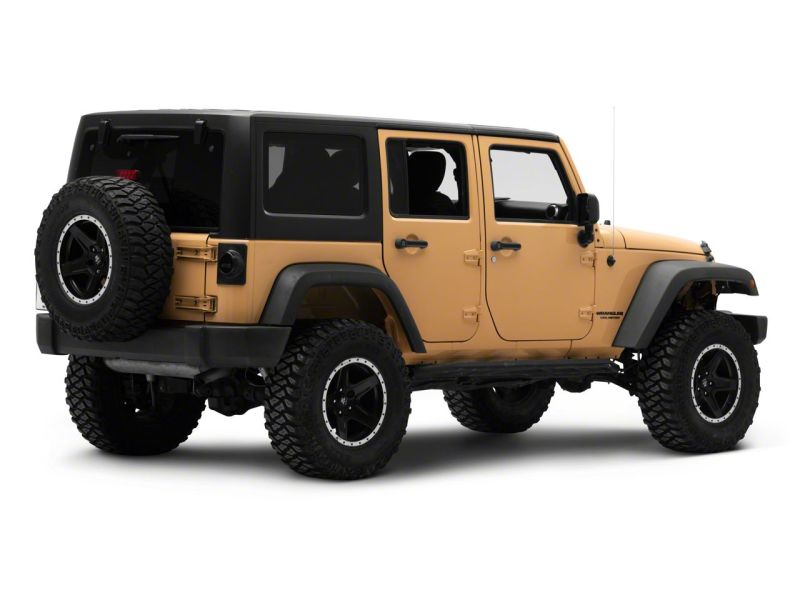 Raxiom 07-18 Jeep Wrangler JK Axial Series Halo LED Tail Lights- Blk Housing (Clear Lens) Tail Lights Raxiom