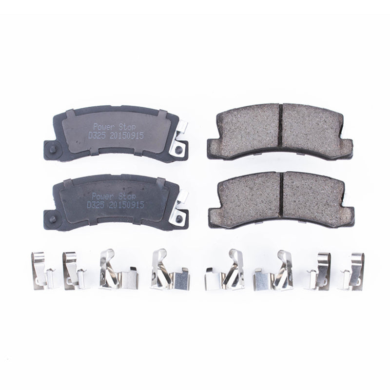 Power Stop 90-92 Geo Prizm Rear Z17 Evolution Ceramic Brake Pads w/Hardware Brake Pads - OE PowerStop