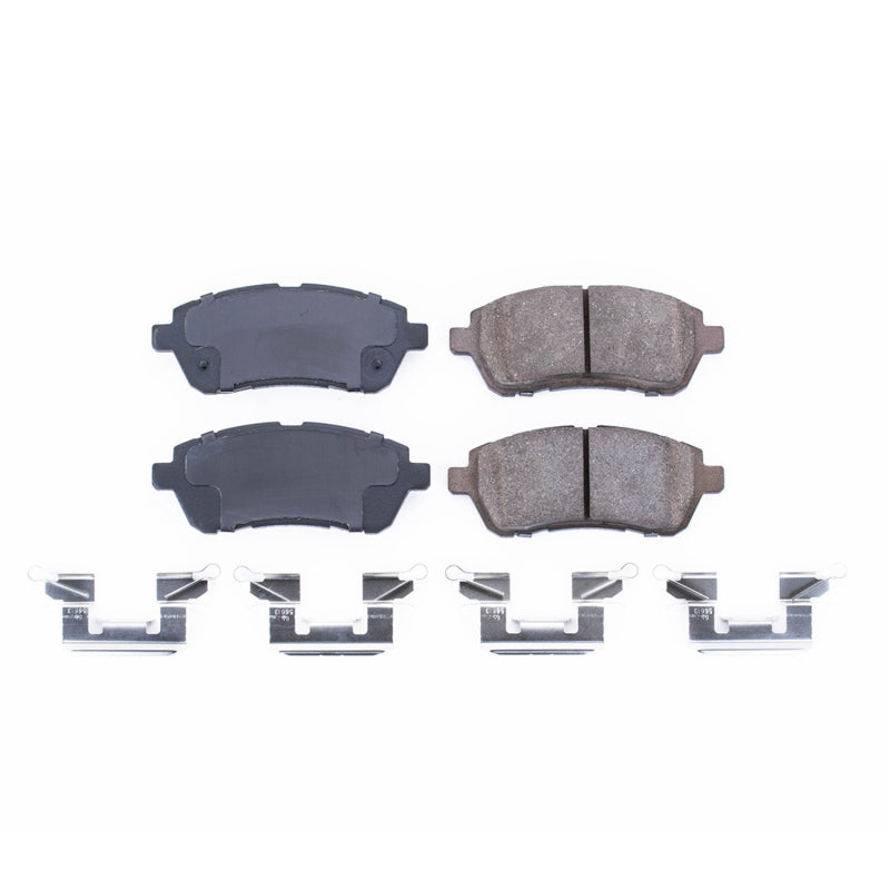 Power Stop 11-19 Ford Fiesta Front Z17 Evolution Ceramic Brake Pads w/Hardware Brake Pads - OE PowerStop