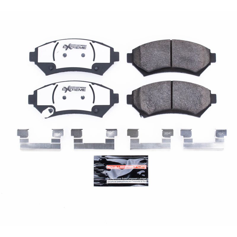 Power Stop 97-05 Buick Century Front Z26 Extreme Street Brake Pads w/Hardware Brake Pads - Performance PowerStop