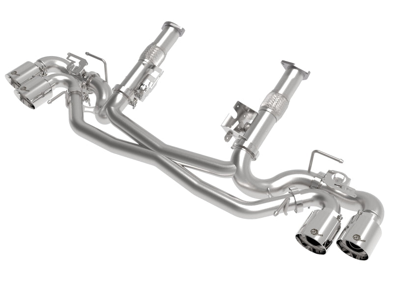 AFe MACH Force-Xp 304 Stainless Steel Cat-Back Exhaust Polished 2020 Chevrolet Corvette C8 Catback aFe