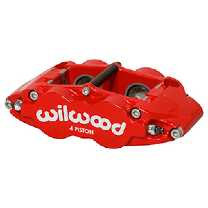 Wilwood Caliper Forged Narrow Superlite FNSL4R-DS Dust Seal 1.25/1.25 1.10in Rotor Width - Red Brake Calipers - Perf Wilwood