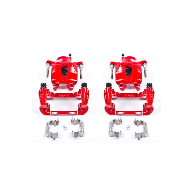 Power Stop 05-10 Scion tC Front Red Calipers w/Brackets - Pair Brake Calipers - Perf PowerStop