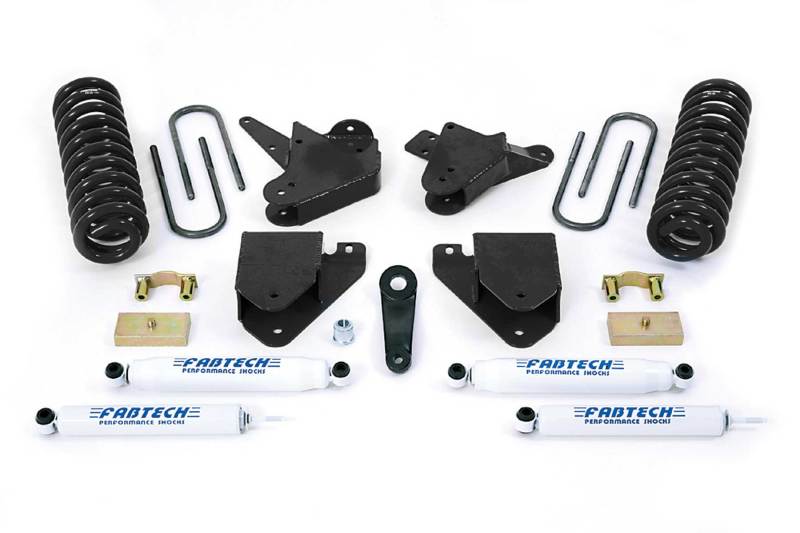 Fabtech 05-07 Ford F250 2WD V8 Gas 6in Basic Sys w/Perf Shks Lift Kits Fabtech