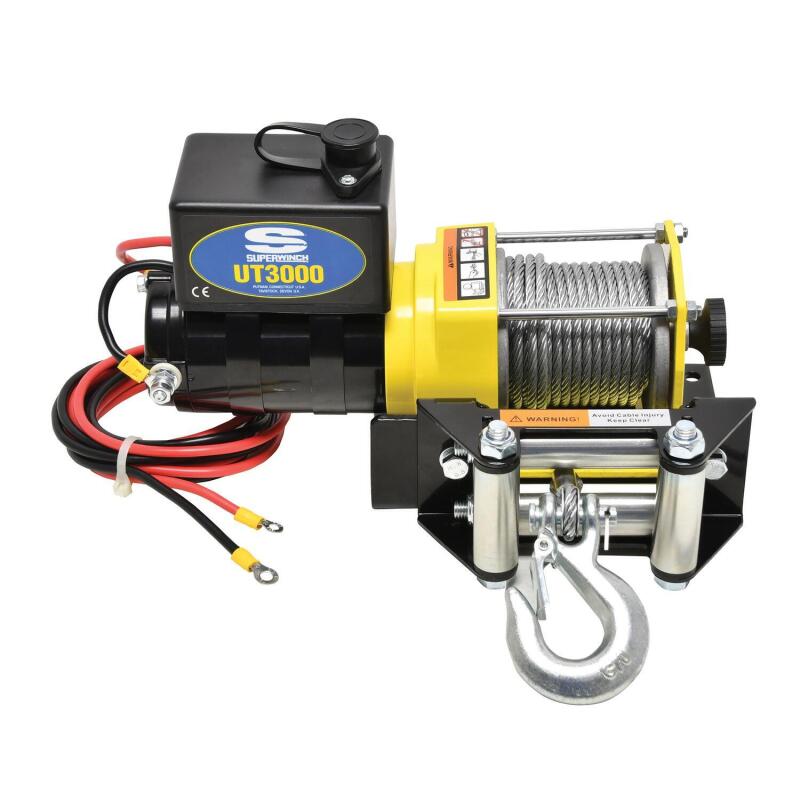 Superwinch 3000 LBS 12V DC 3/16in x 40ft Steel Rope UT3000 Winch Winches Superwinch