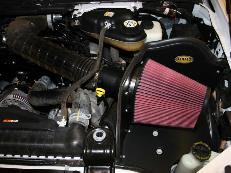 Airaid 05-07 Ford F-250/350 6.8L V-10 CAD Intake System w/o Tube (Oiled / Red Media) Cold Air Intakes Airaid