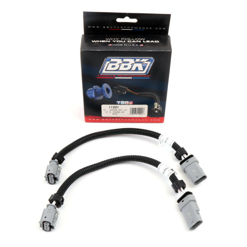 BBK 16-20 GM Camaro 6.2L SS Manual Trans O2 Sensor Wire Harness Extensions (Rear) Gauge Components BBK