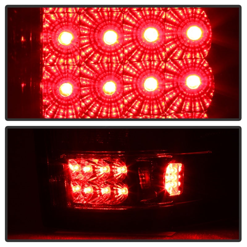 xTune Ford F150 Styleside 04-08 LED Tail Lights Red Clear ALT-ON-FF15004-LED-RC Tail Lights SPYDER