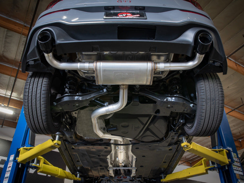 aFe 22-24 Volkswagen GTI MACH Force-Xp 3 to 2-1/2 IN Stainless Steel Cat-Back Exhaust w/Black Tip Tips aFe