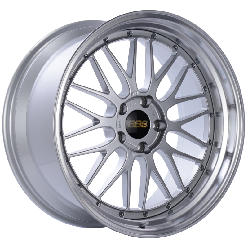 BBS LM 20x10 5x120 ET20 Diamond Silver Center Diamond Cut Lip Wheel -82mm PFS/Clip Required Wheels - Forged BBS