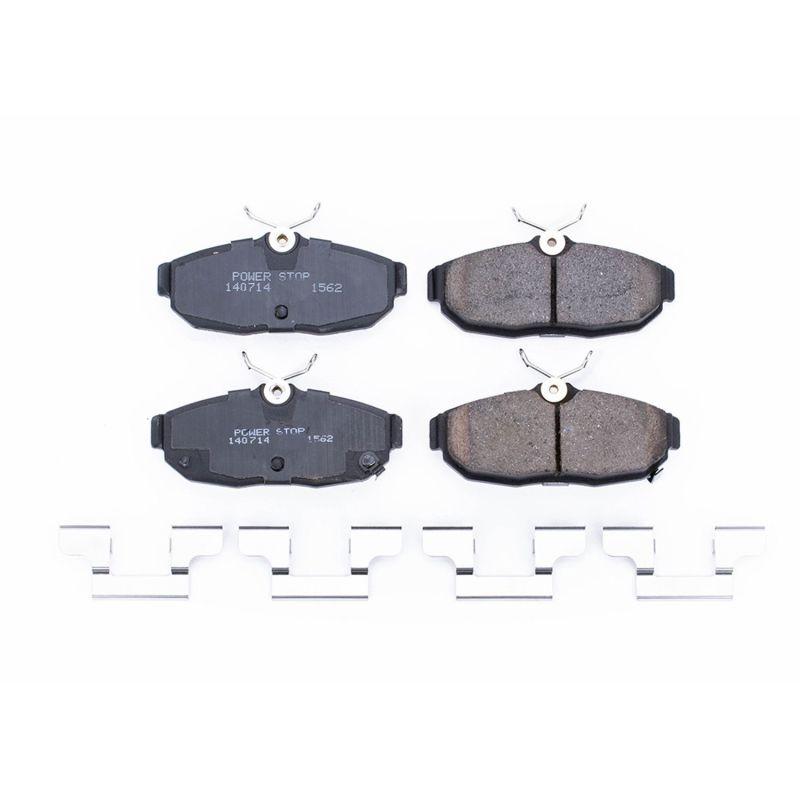 Power Stop 2012 Ford Mustang Rear Z17 Evolution Ceramic Brake Pads w/Hardware Brake Pads - OE PowerStop