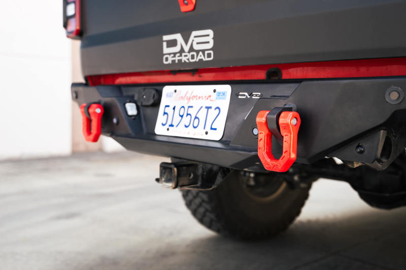 DV8 Offroad Elite Series D-Ring Shackles - Pair (Red) Bumper Accessories DV8 Offroad