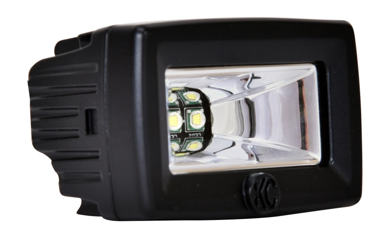 KC HiLiTES C-Series C2 LED 2in. Backup Area Flood Light 20w (Pair Pack System) - Black Light Bars & Cubes KC HiLiTES