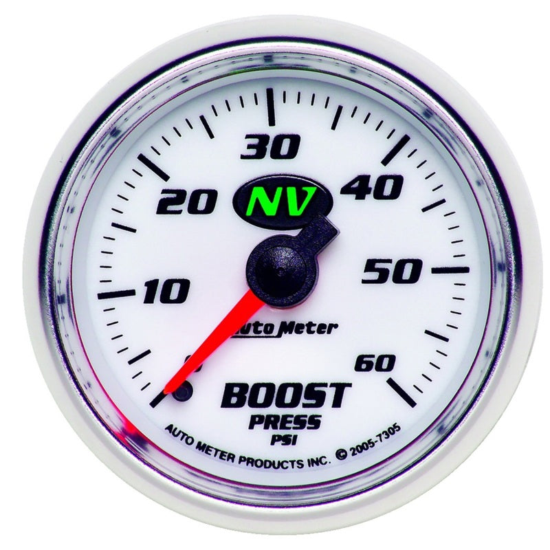 Autometer NV 52mm 0-60 PSI Boost Mechanical Gauge Gauges AutoMeter