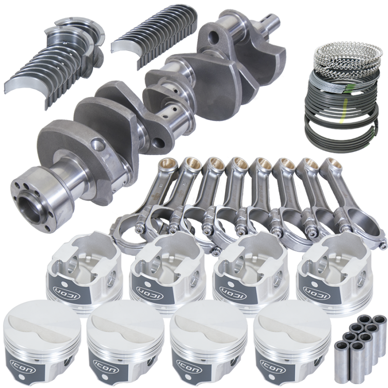 Eagle Chevy LT1350 1Pc 3.480in Crank 5.700in I-Beam Rods -3.7cc 4.060in Pistons Rotating Assembly Rotating Assemblies Eagle