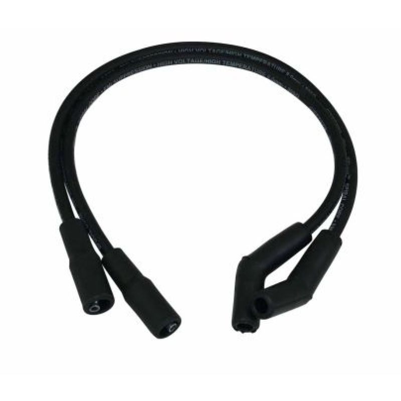 Moroso 99-08 Harley-Davidson FLT/FLHT/FLHR/FLTR Spiral Core Wire Set - Black Spark Plug Wire Sets Moroso