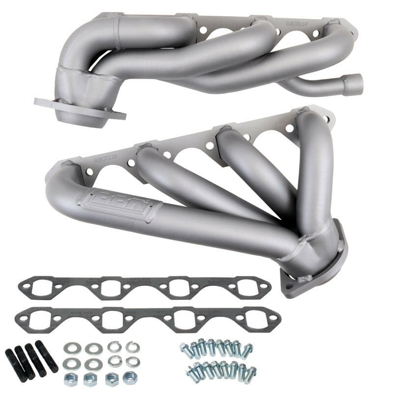 BBK 87-95 Ford F150 Truck 5.8 351 Shorty Unequal Length Exhaust Headers - 1-5/8 Titanium Ceramic Headers & Manifolds BBK