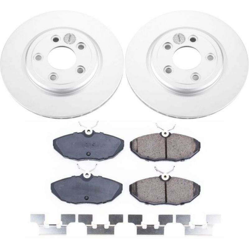 Power Stop 2005 Jaguar Vanden Plas Rear Z17 Evolution Geomet Coated Brake Kit Brake Kits - Performance Blank PowerStop